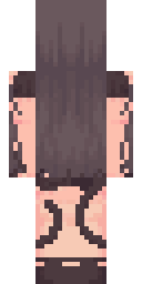 Maid cat girl back view